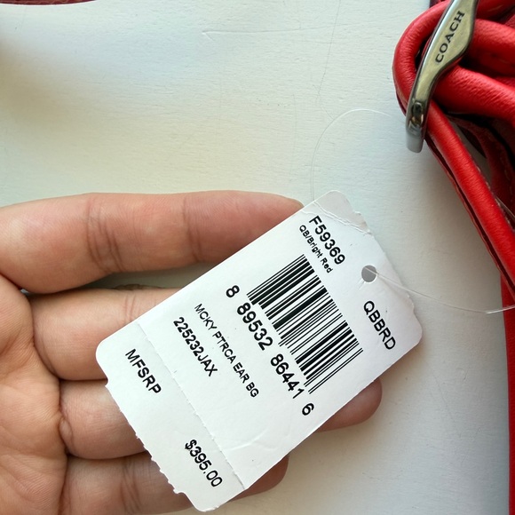 Coach Pink and Black Floral Mini Bag - Picture 6 of 6